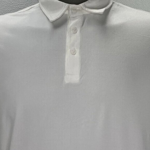 Onia Sun Stretch Jersey Polo Men’s S White - Picture 11 of 12